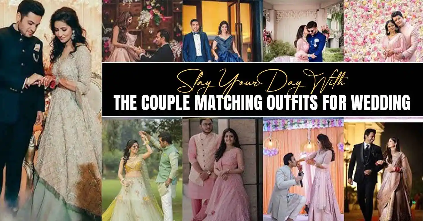couple matching outfits for wedding